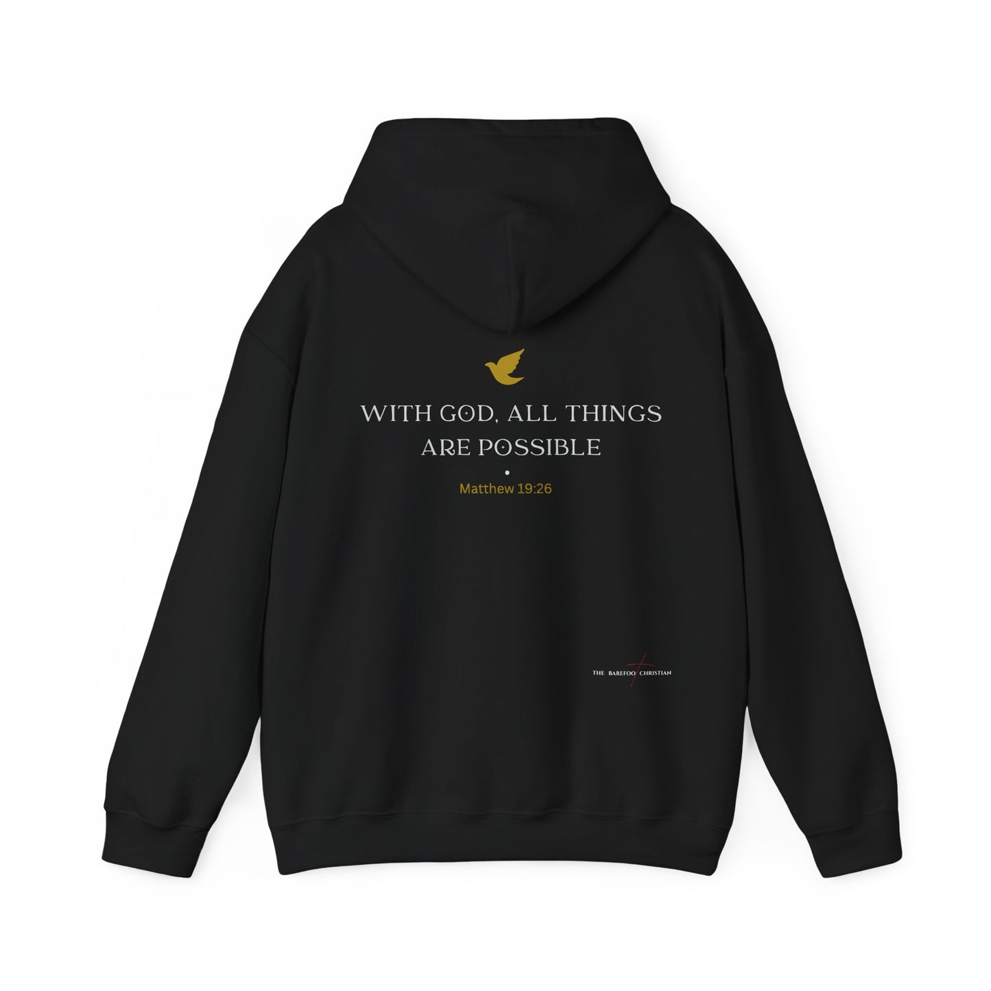 "With God, All Things Are Possible" - Unisex Hooded Sweatshirt