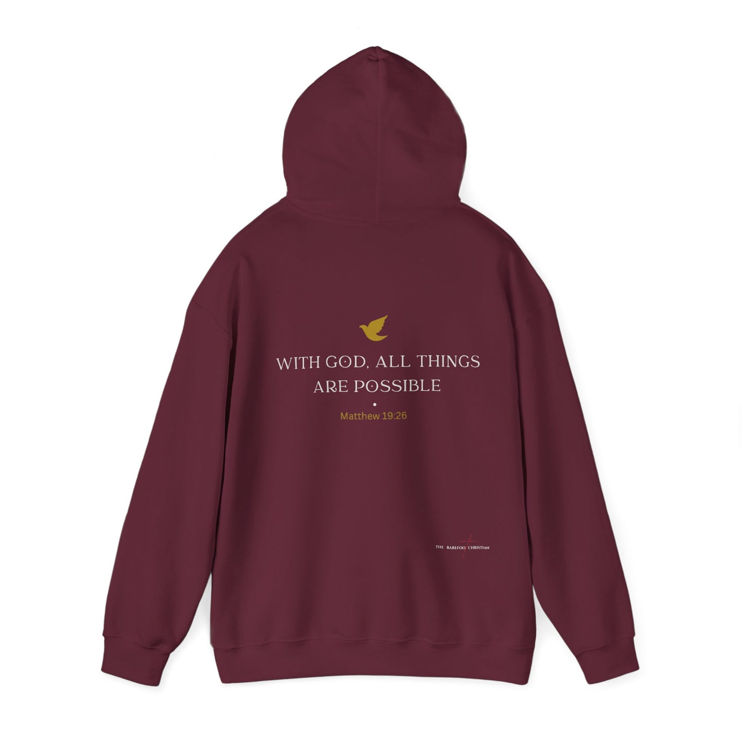 "With God, All Things Are Possible" - Unisex Hooded Sweatshirt