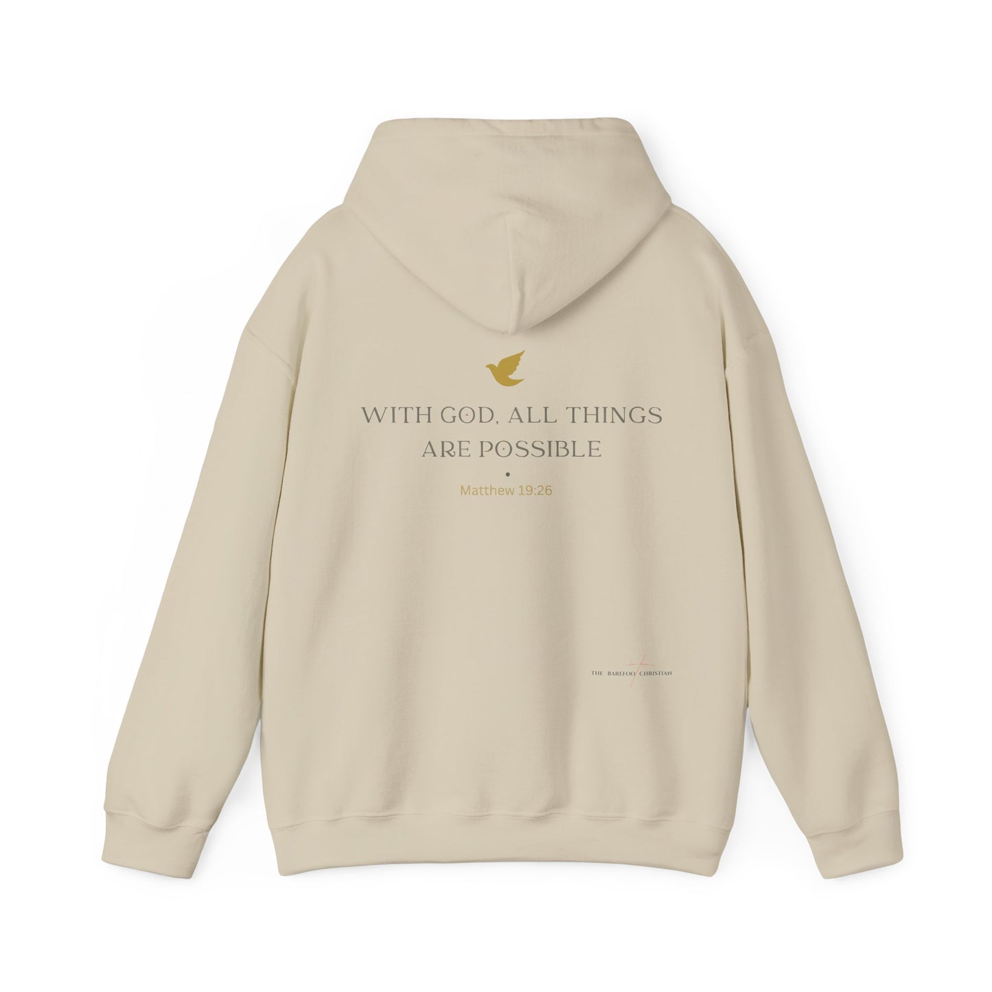 "With God, All Things Are Possible" - Unisex Hooded Sweatshirt