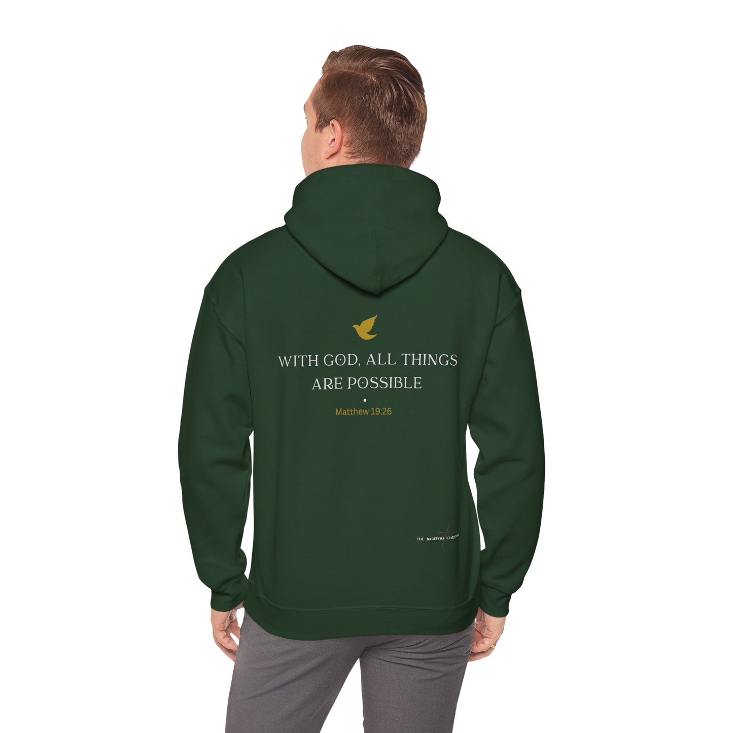 "With God, All Things Are Possible" - Unisex Hooded Sweatshirt