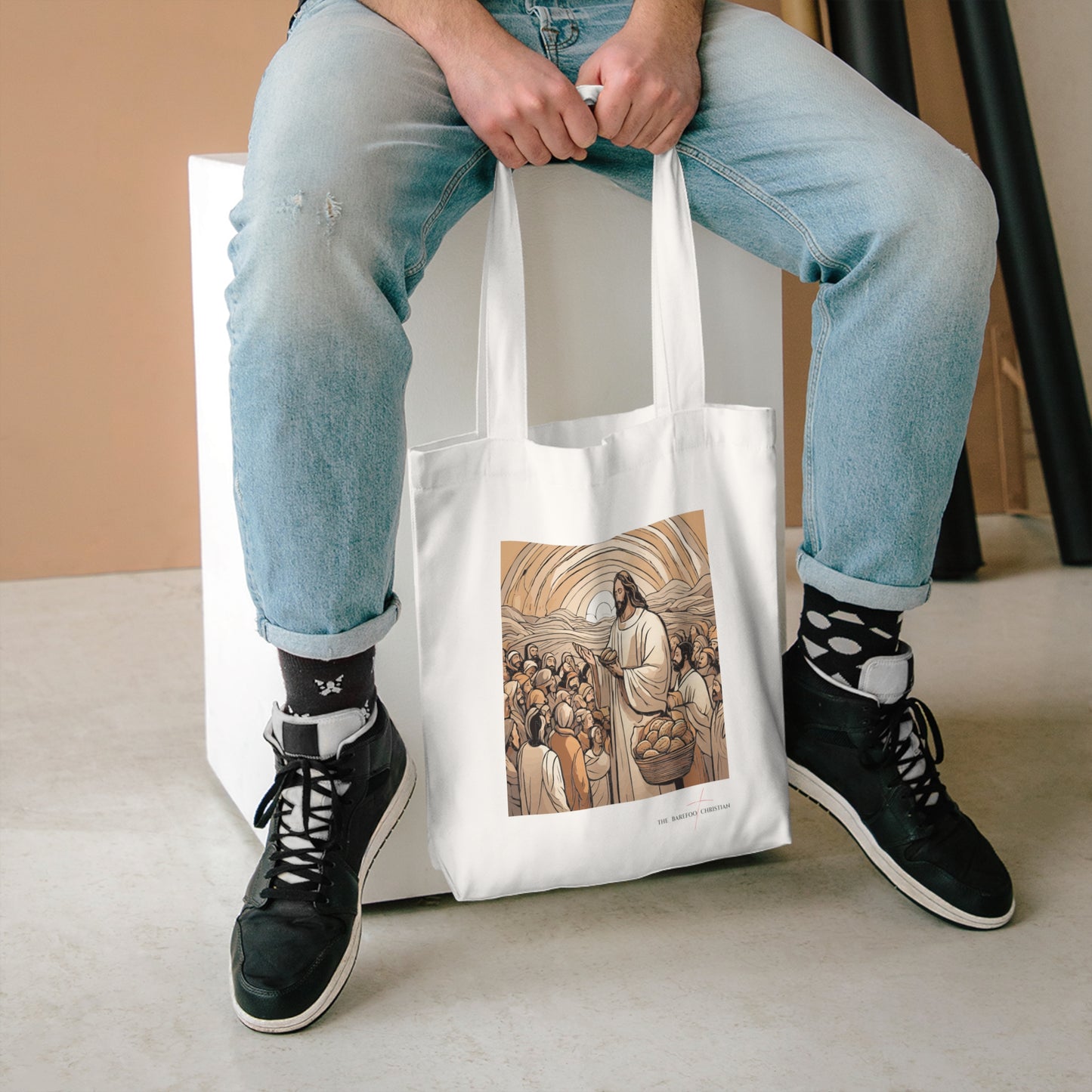 5 Loaves & 2 Fishes - Cotton Tote Bag