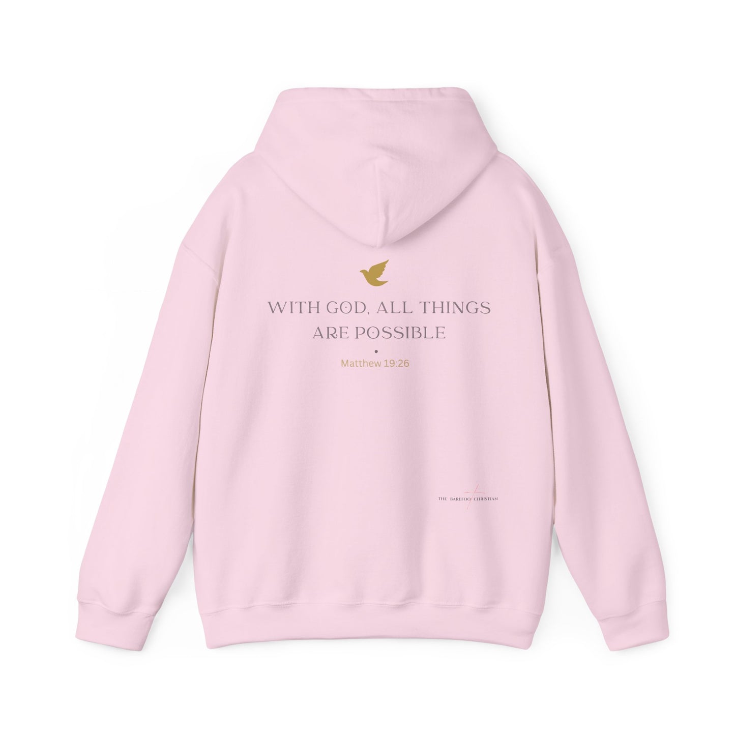 "With God, All Things Are Possible" - Unisex Hooded Sweatshirt