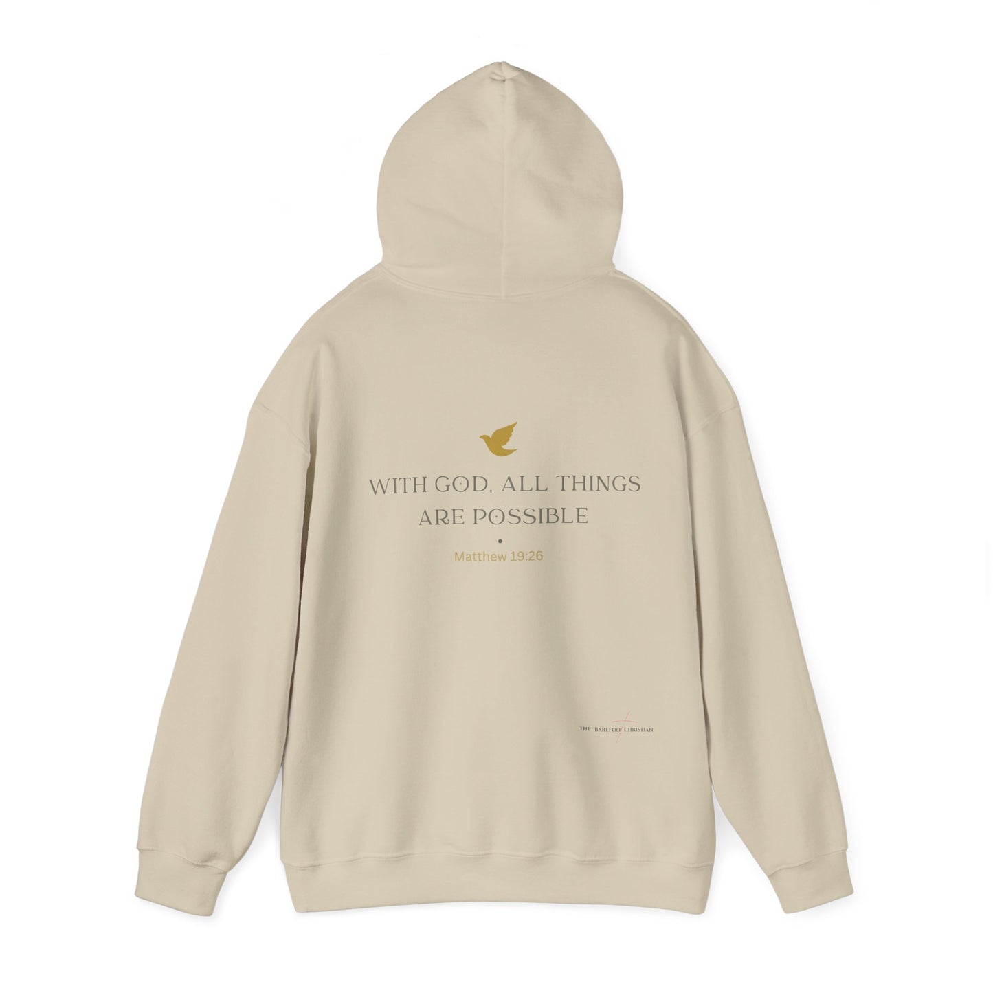 "With God, All Things Are Possible" - Unisex Hooded Sweatshirt
