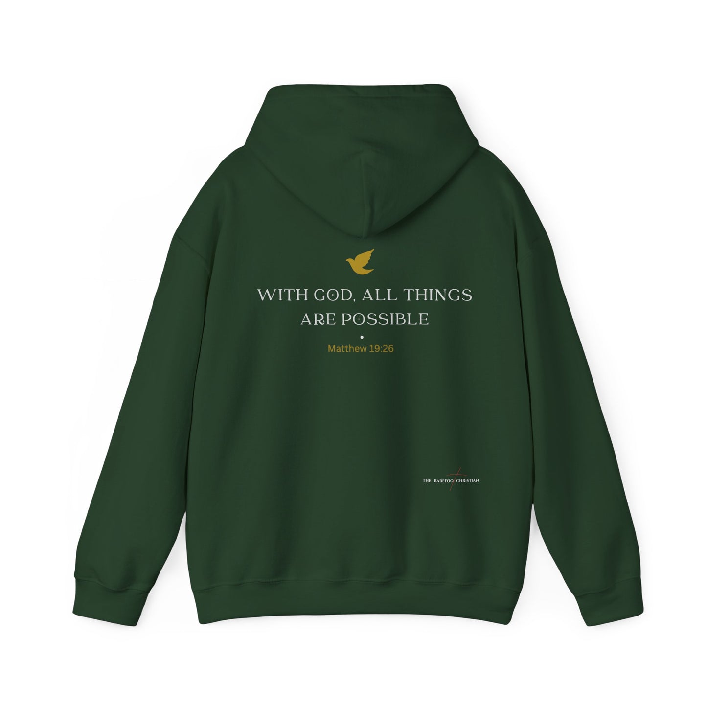 "With God, All Things Are Possible" - Unisex Hooded Sweatshirt