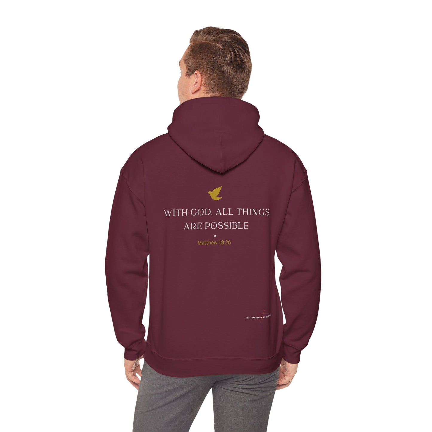 "With God, All Things Are Possible" - Unisex Hooded Sweatshirt