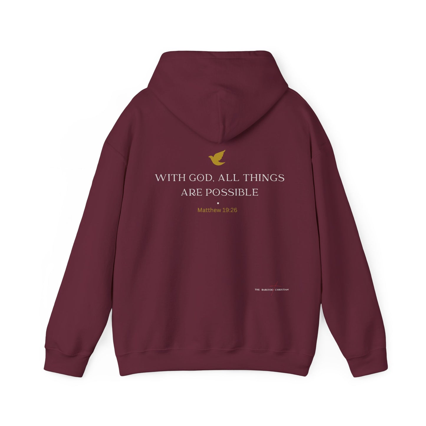 "With God, All Things Are Possible" - Unisex Hooded Sweatshirt