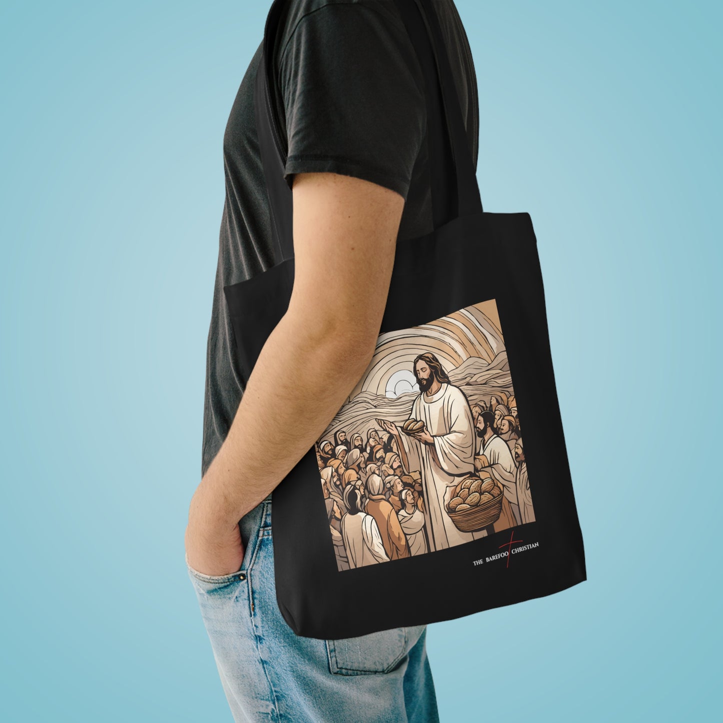5 Loaves & 2 Fishes - Cotton Tote Bag