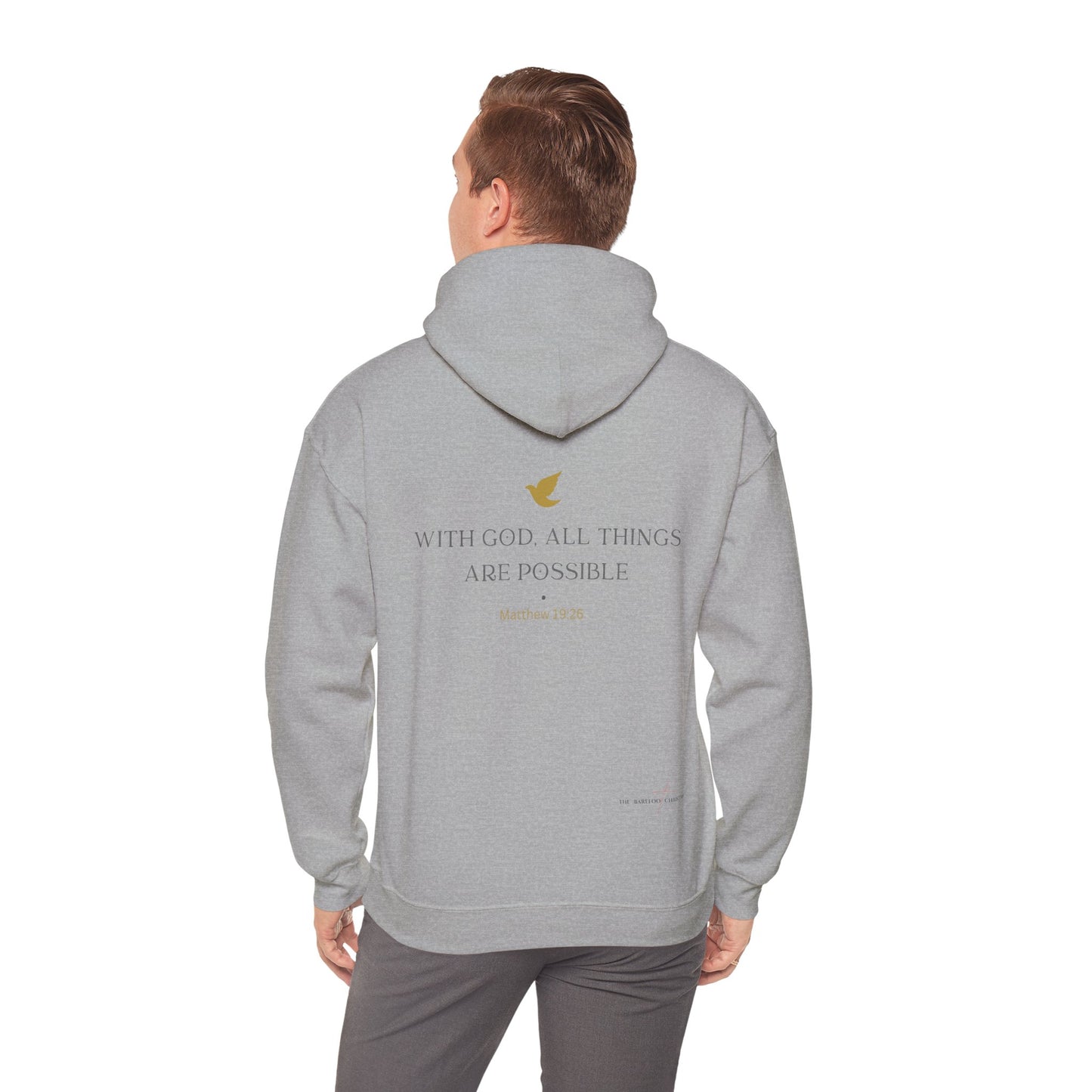 "With God, All Things Are Possible" - Unisex Hooded Sweatshirt