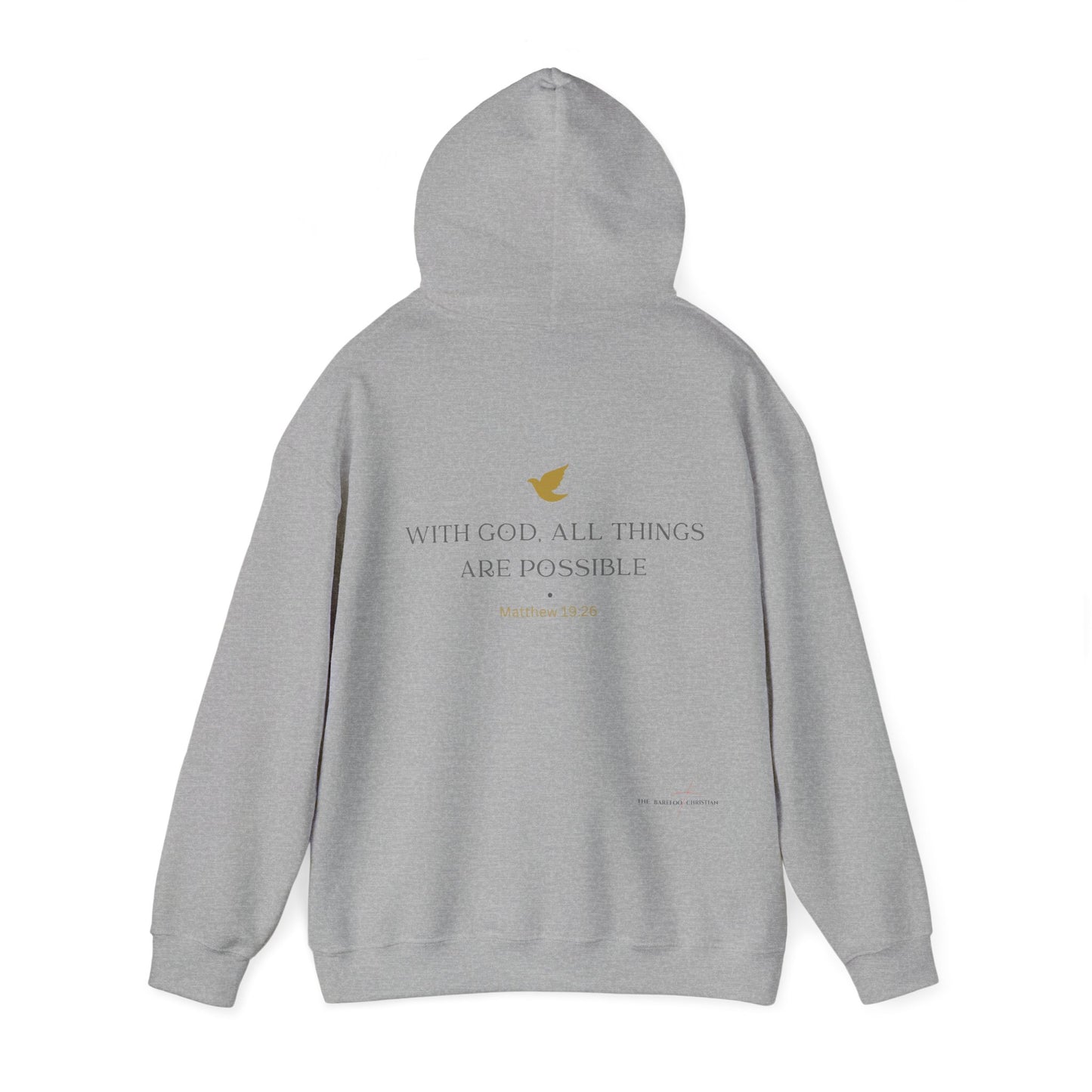 "With God, All Things Are Possible" - Unisex Hooded Sweatshirt