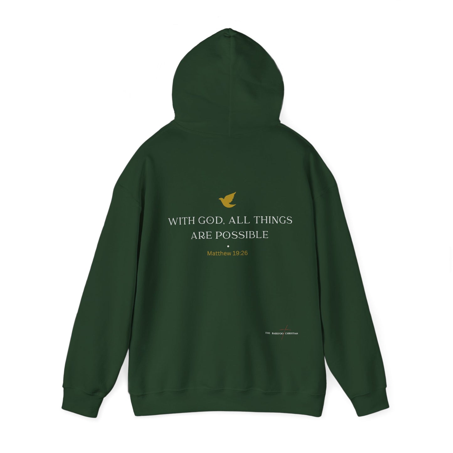 "With God, All Things Are Possible" - Unisex Hooded Sweatshirt
