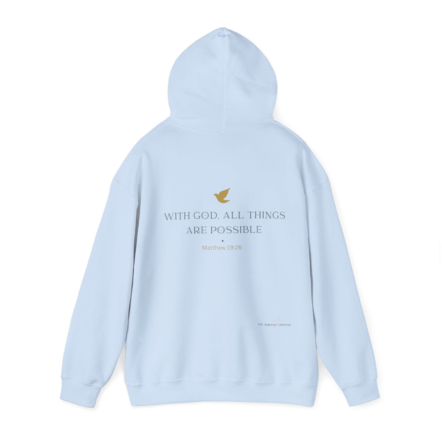 "With God, All Things Are Possible" - Unisex Hooded Sweatshirt