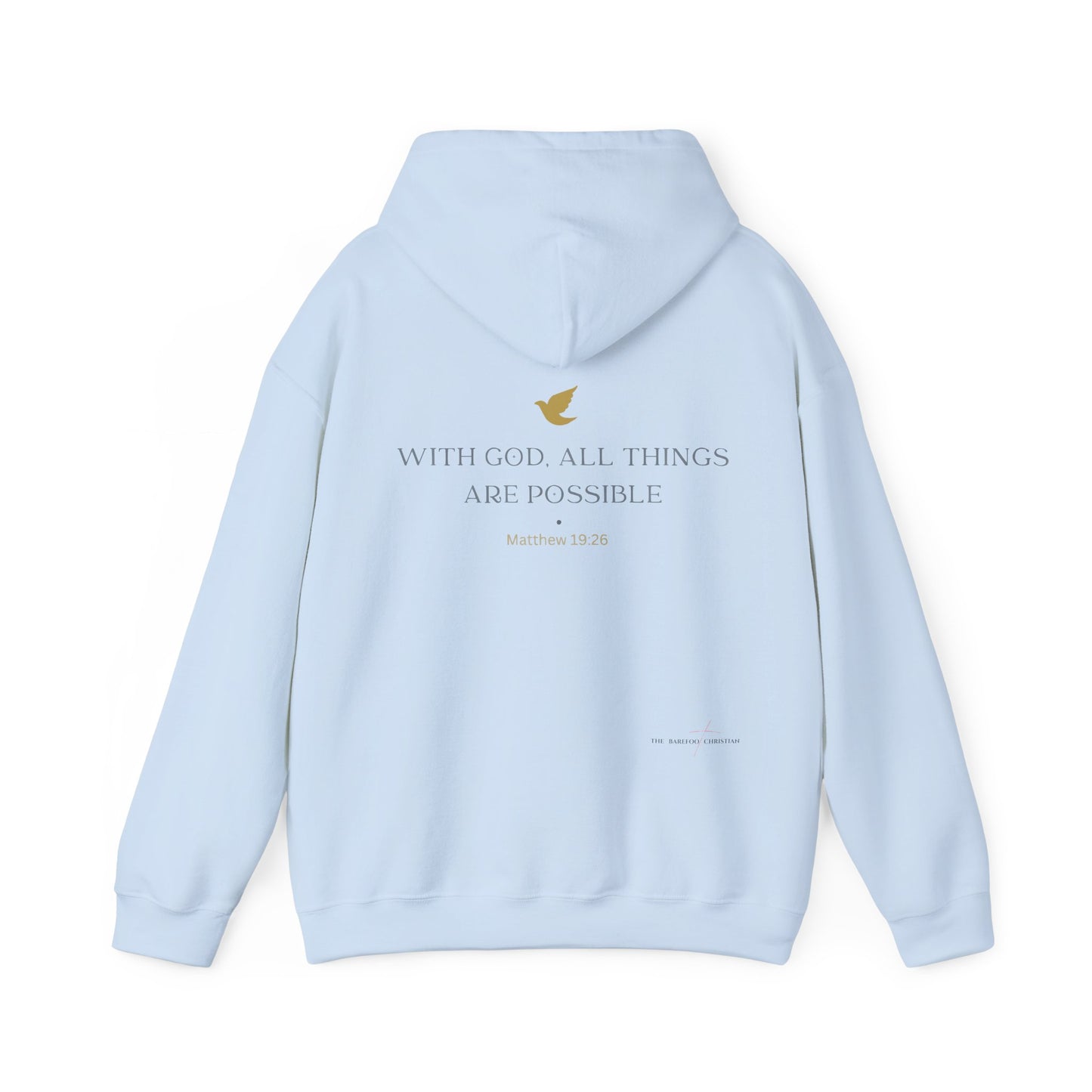 "With God, All Things Are Possible" - Unisex Hooded Sweatshirt