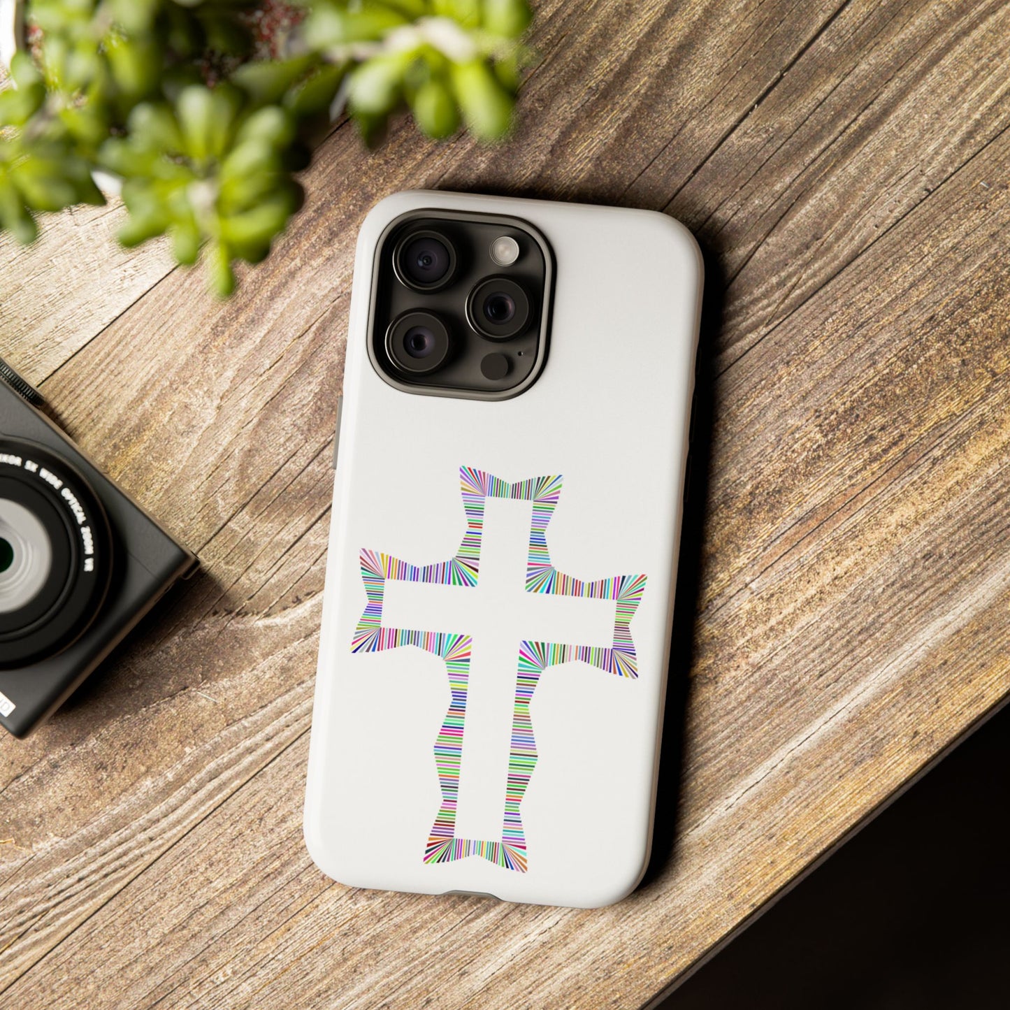 Colorful Cross Phone Case - Tough Case