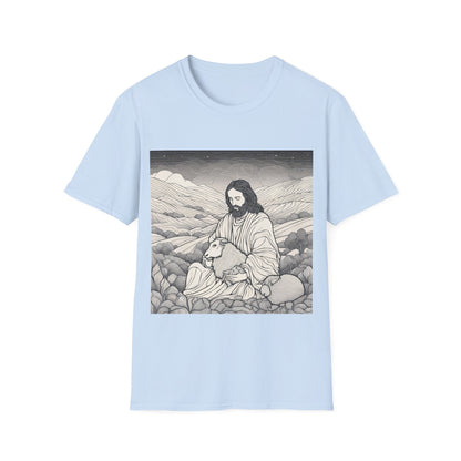 Jesus and The Lost Sheep - Unisex T-Shirt