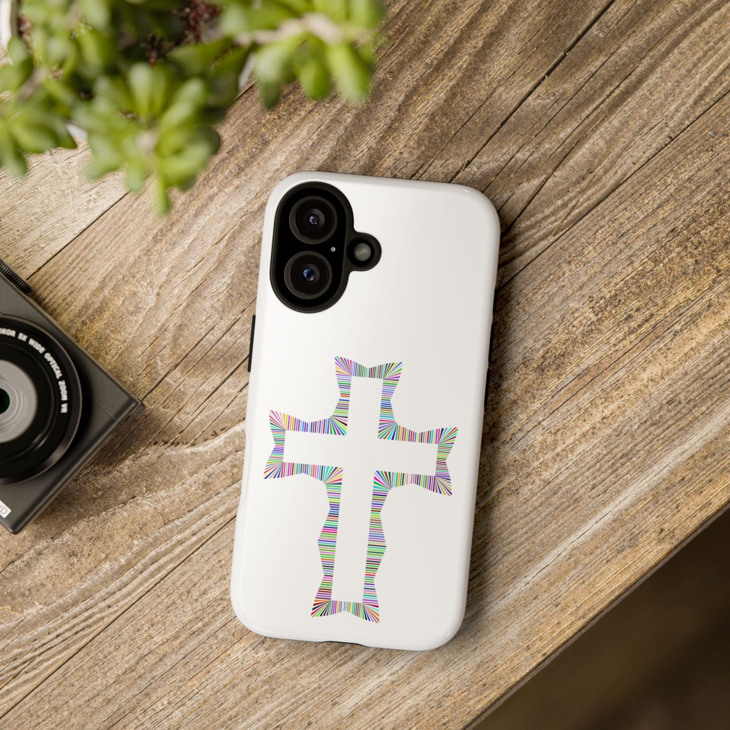 Colorful Cross Phone Case - Tough Case