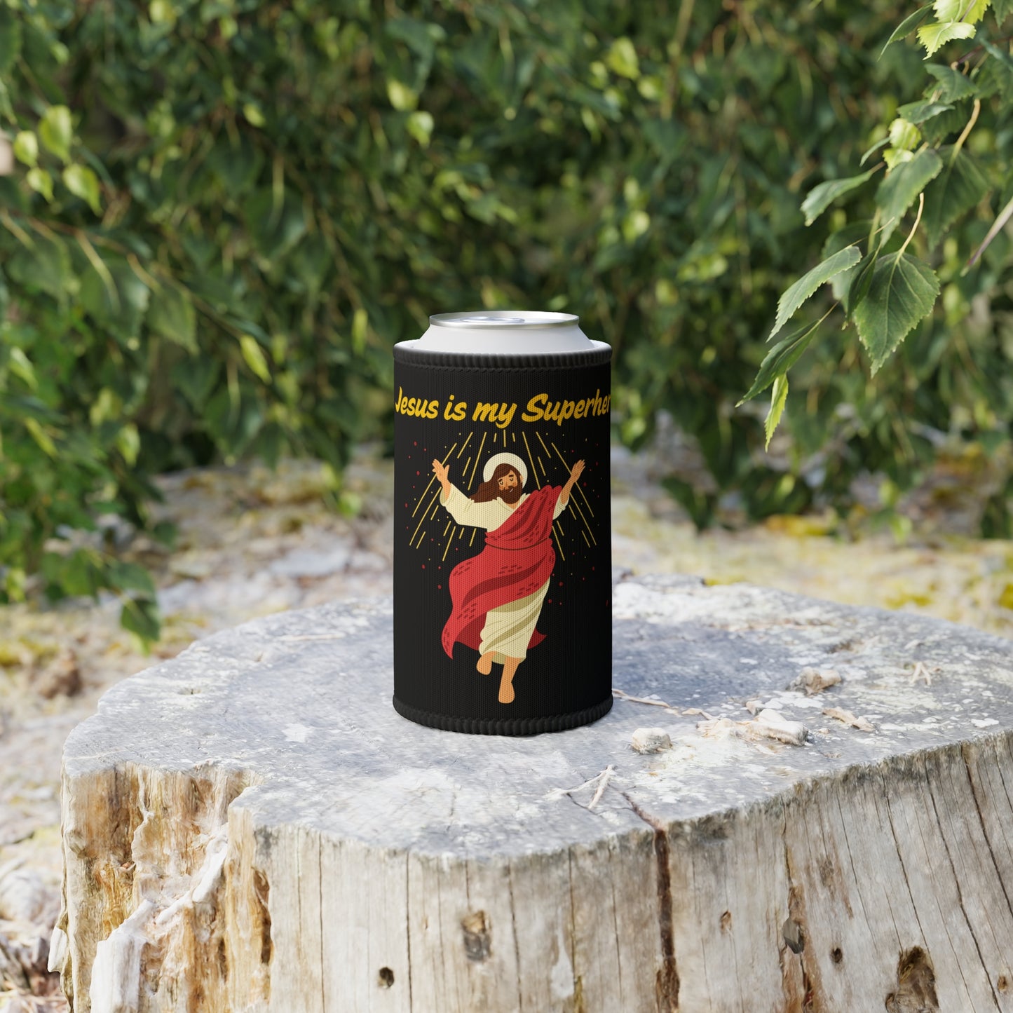Jesus is my Superhero - Stubby Cooler
