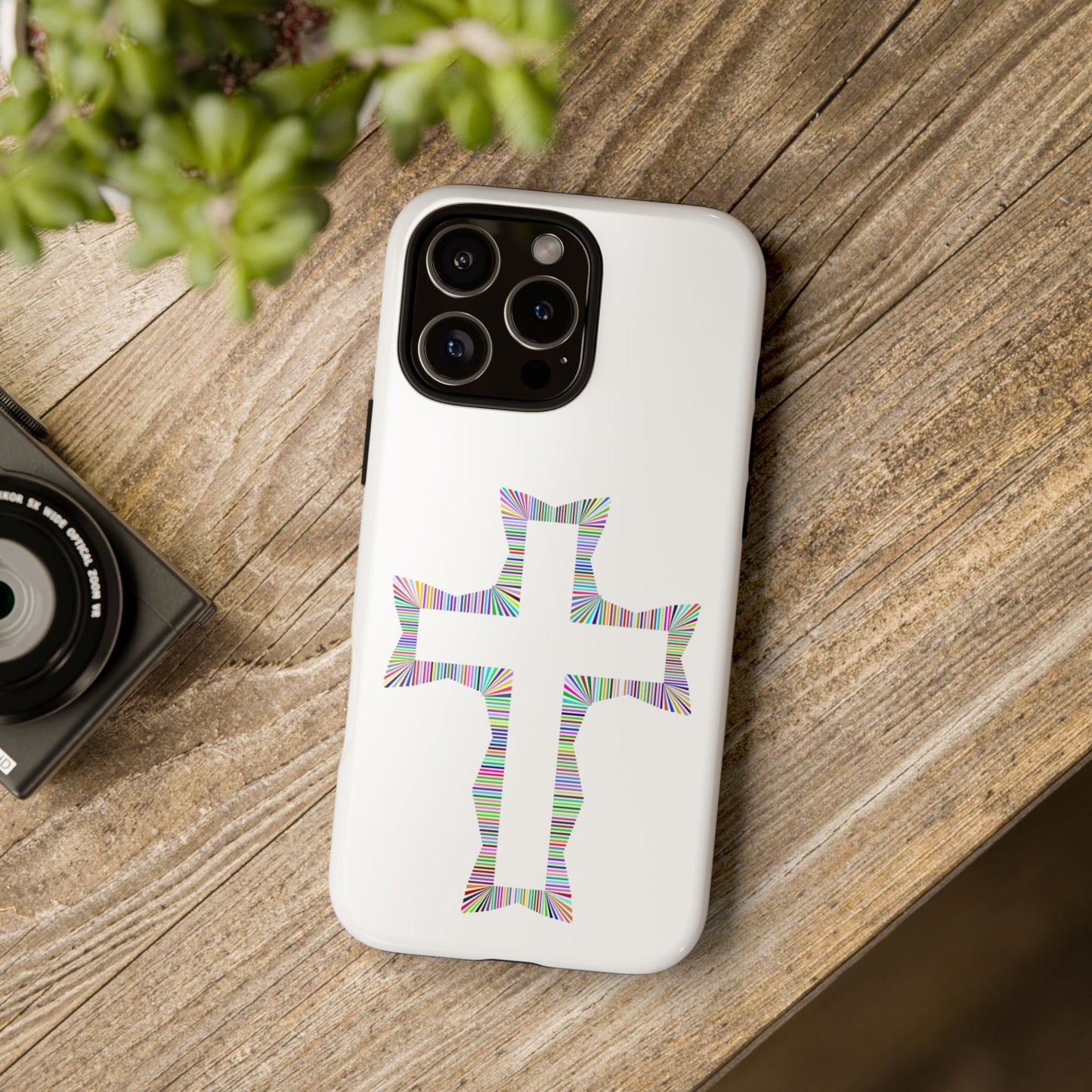 Colorful Cross Phone Case - Tough Case