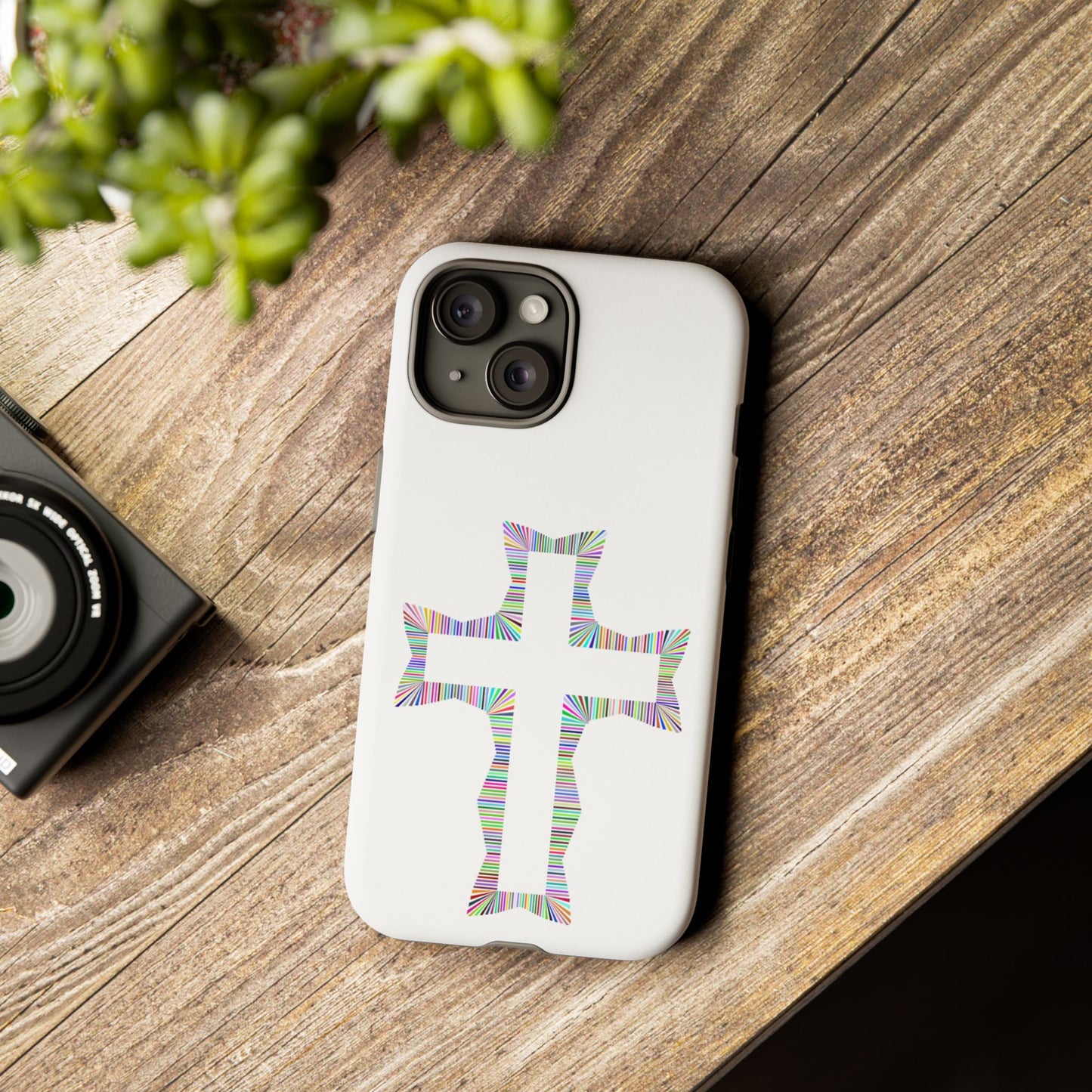 Colorful Cross Phone Case - Tough Case