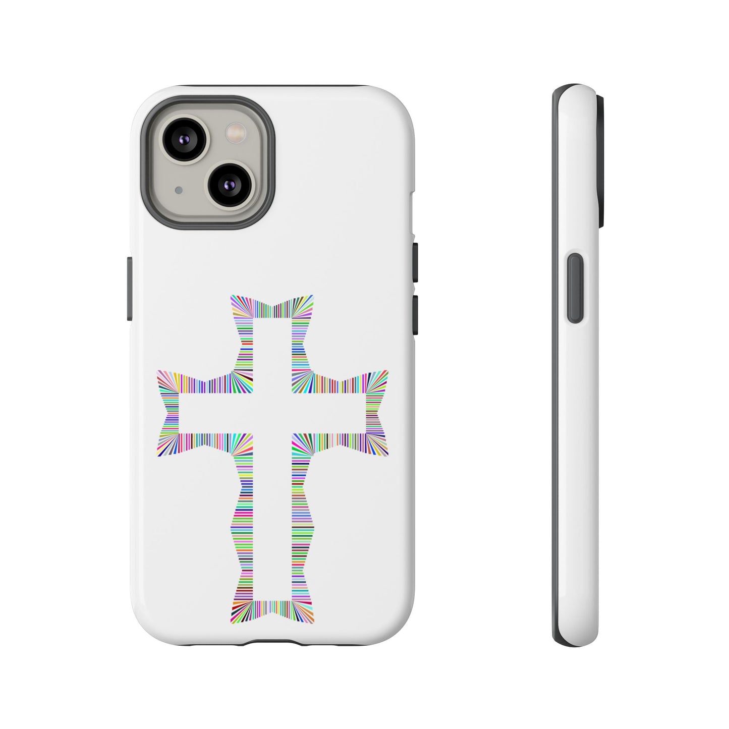Colorful Cross Phone Case - Tough Case