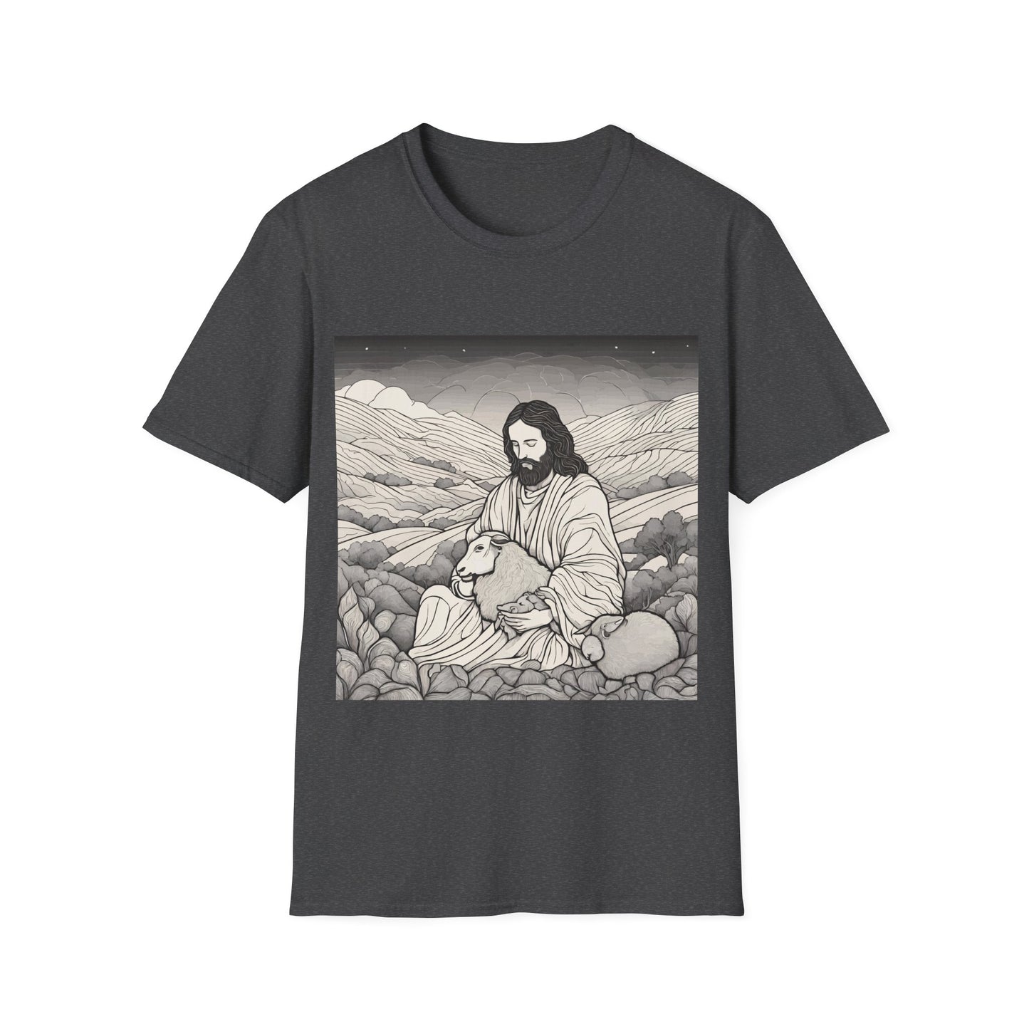 Jesus and The Lost Sheep - Unisex T-Shirt