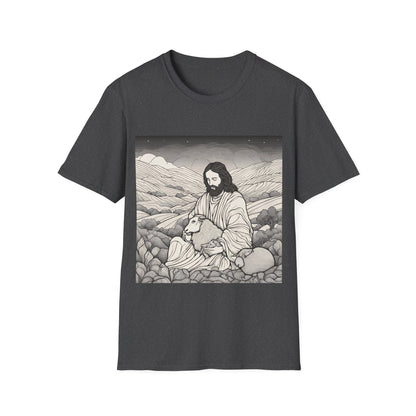Jesus and The Lost Sheep - Unisex T-Shirt