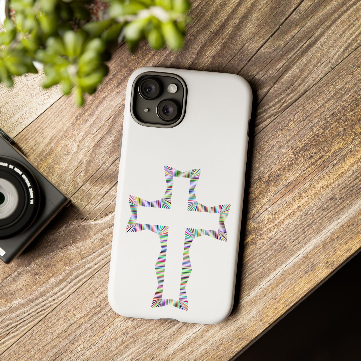Colorful Cross Phone Case - Tough Case