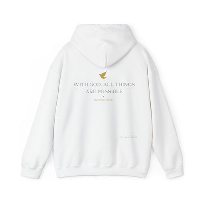 "With God, All Things Are Possible" - Unisex Hooded Sweatshirt