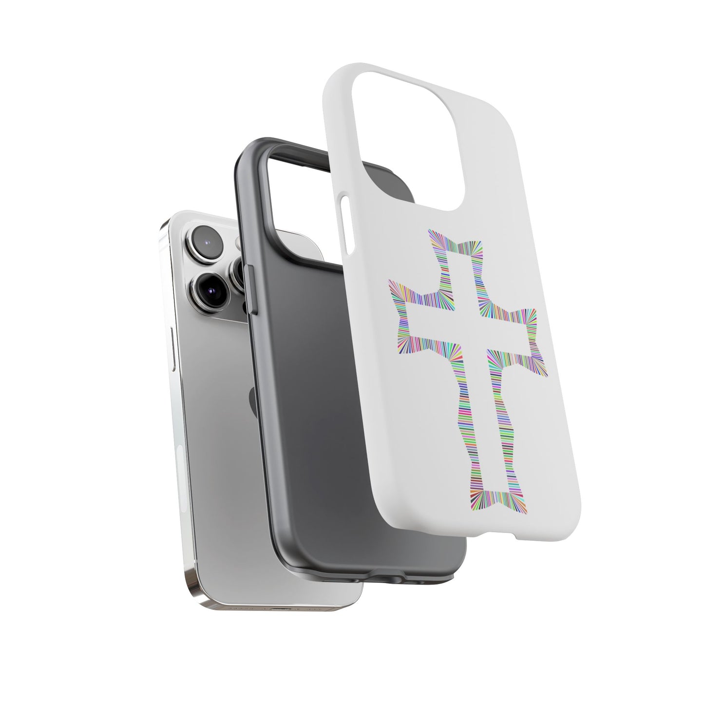 Colorful Cross Phone Case - Tough Case