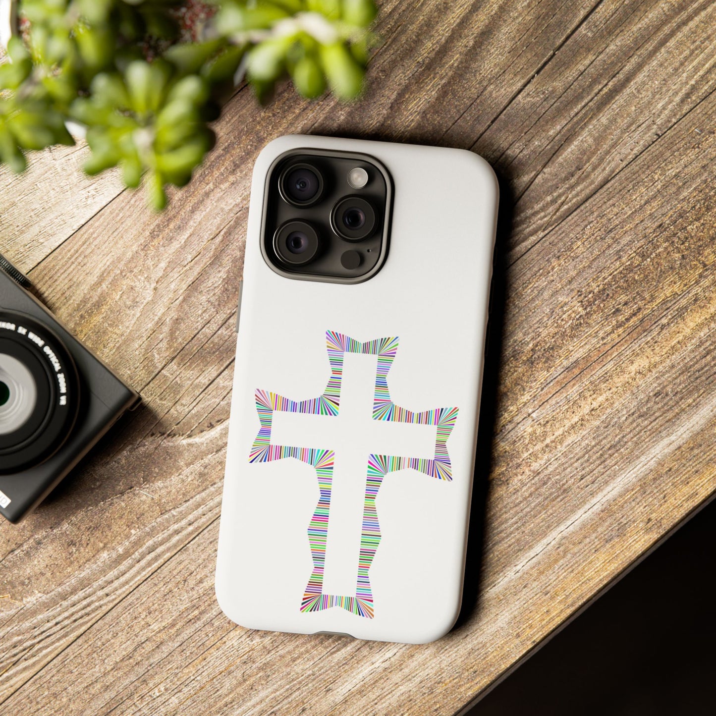 Colorful Cross Phone Case - Tough Case