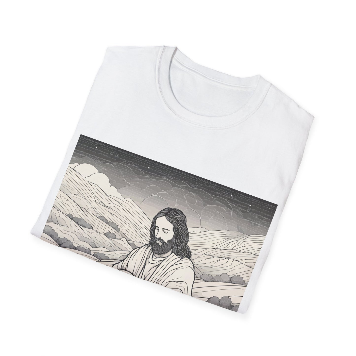 Jesus and The Lost Sheep - Unisex T-Shirt