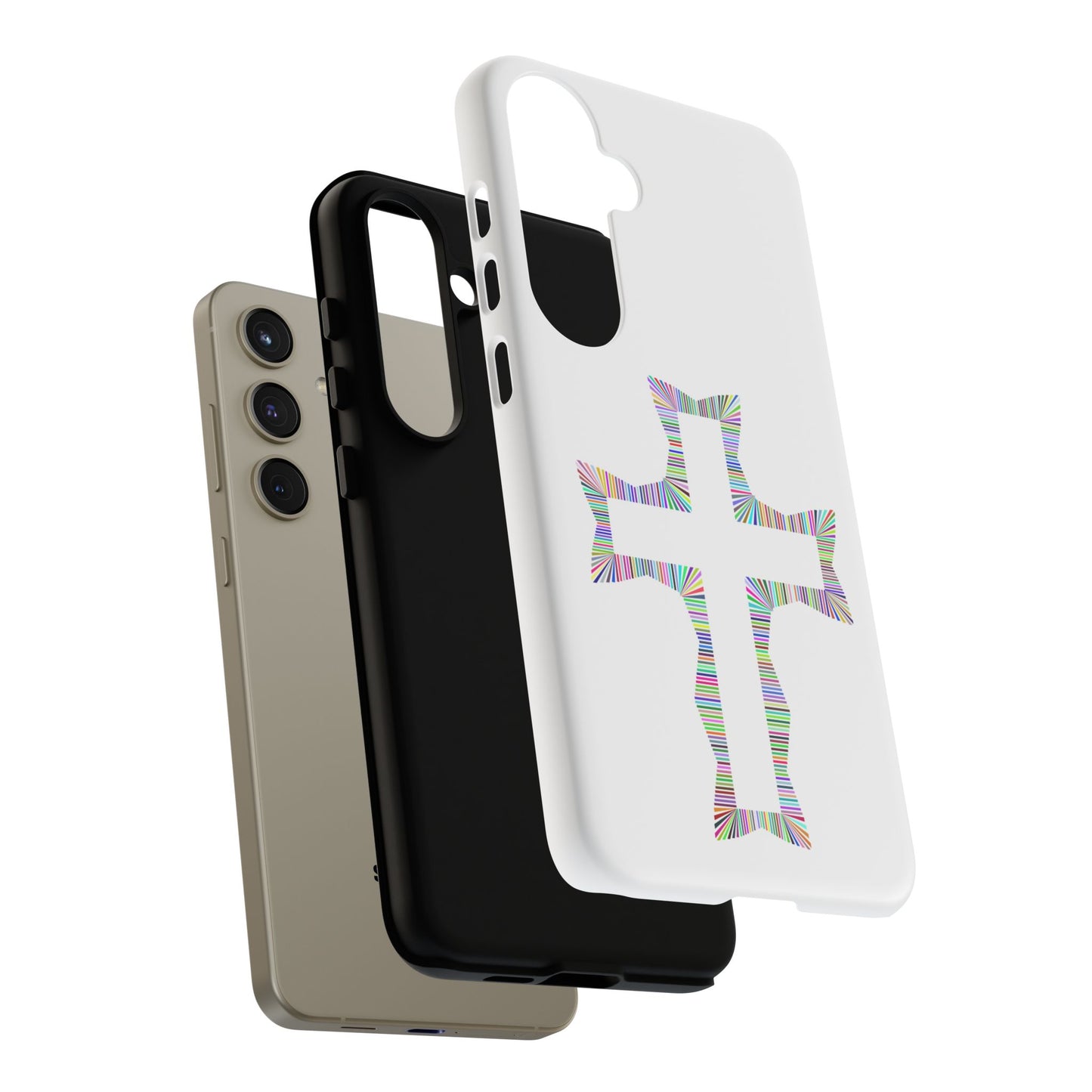 Colorful Cross Phone Case - Tough Case