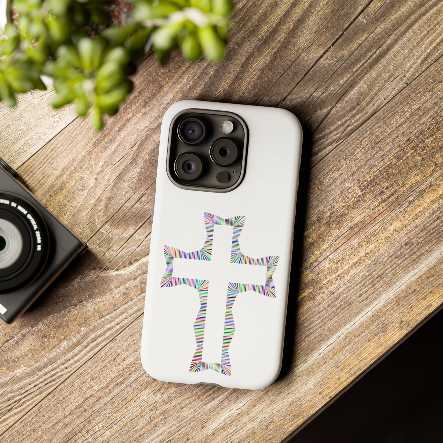 Colorful Cross Phone Case - Tough Case