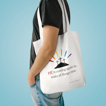 He is coming again - Cotton Tote Bag