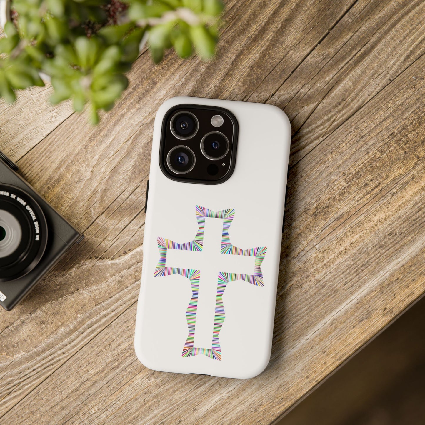Colorful Cross Phone Case - Tough Case