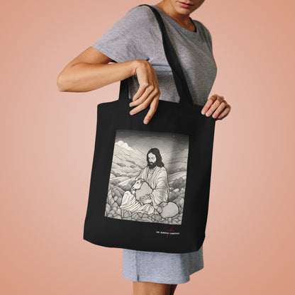 Jesus and The Lost Sheep - Cotton Tote Bag