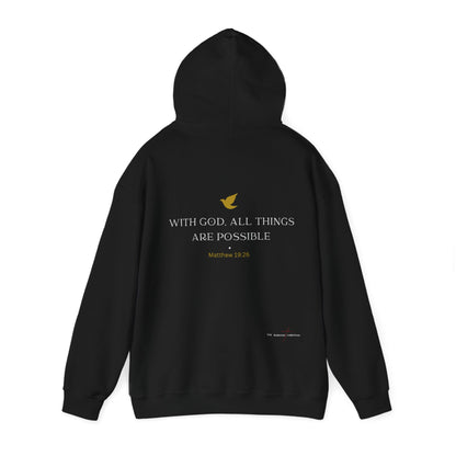 "With God, All Things Are Possible" - Unisex Hooded Sweatshirt