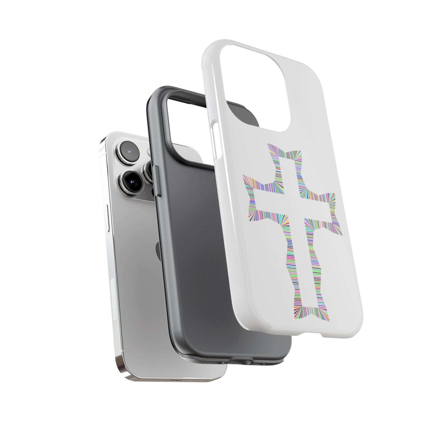 Colorful Cross Phone Case - Tough Case