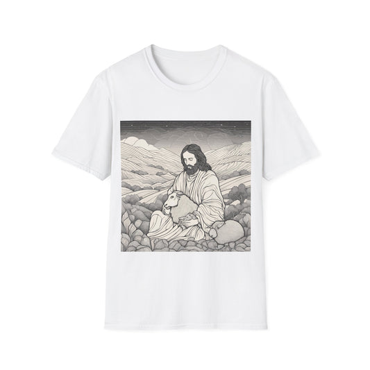 Jesus and The Lost Sheep - Unisex T-Shirt