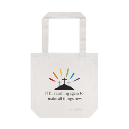 He is coming again - Cotton Tote Bag