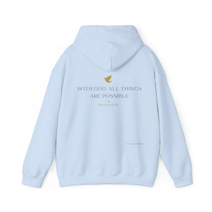 "With God, All Things Are Possible" - Unisex Hooded Sweatshirt